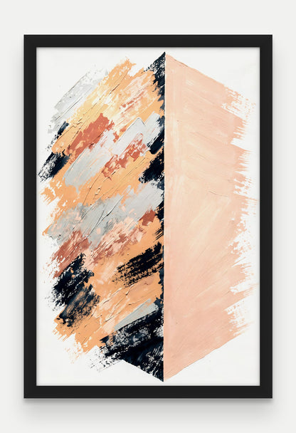 Obraz na płótnie Granica w ramie, oprawa: drewno czarne, format 40 × 60 cm
