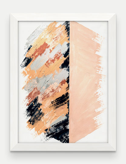 Obraz na płótnie Granica w ramie, oprawa: drewno białe, format 30 × 40 cm