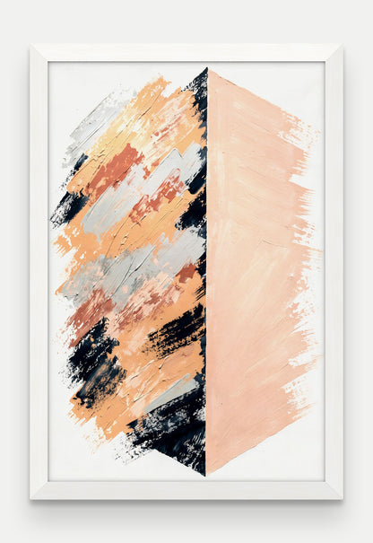 Obraz na płótnie Granica w ramie, oprawa: drewno białe, format 40 × 60 cm