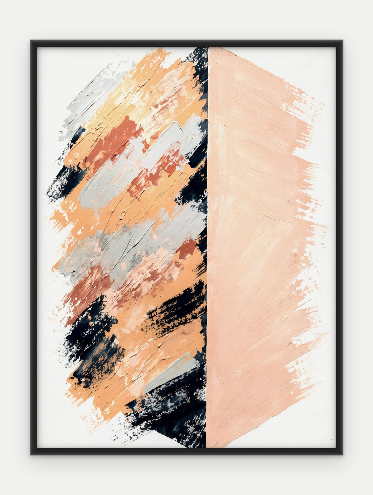 Plakat Granica w ramie, oprawa: aluminium czarne, format 30 × 40 cm