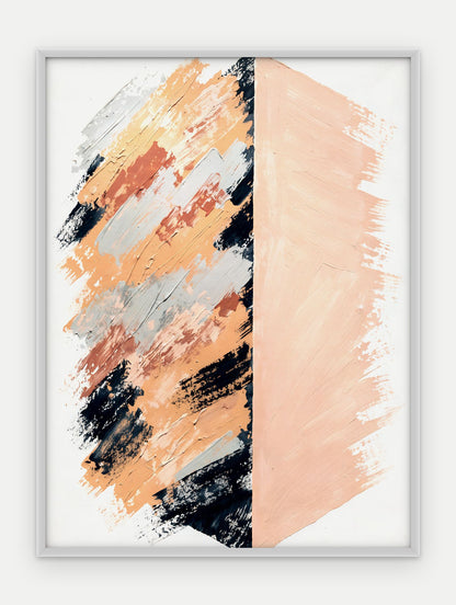 Plakat Granica w ramie, oprawa: aluminium srebrne, format 30 × 40 cm