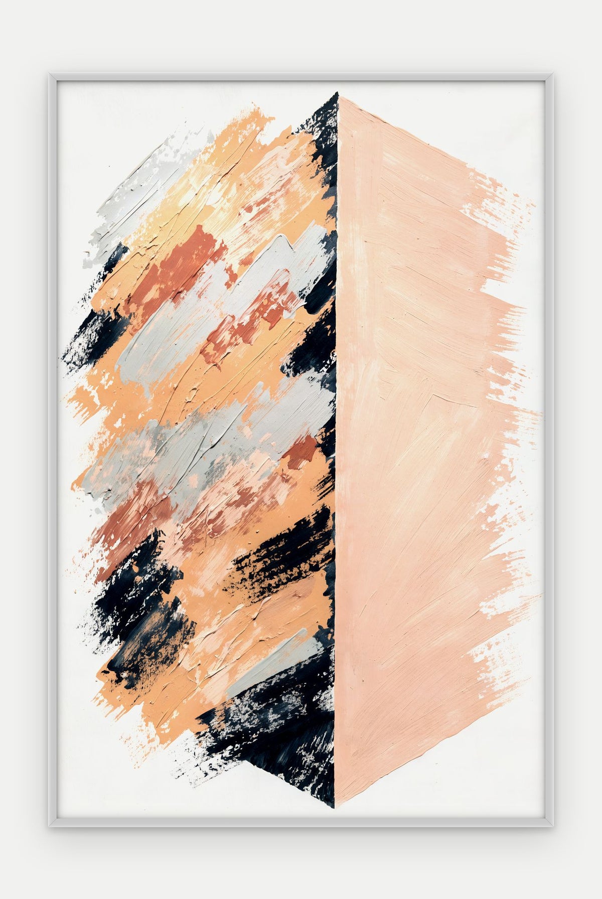 Plakat Granica w ramie, oprawa: aluminium srebrne, format 40 × 60 cm