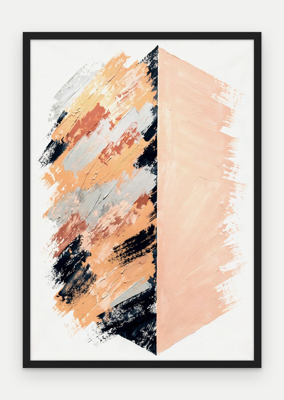 Plakat Granica w ramie, oprawa: drewno czarne, format 70 × 100 cm