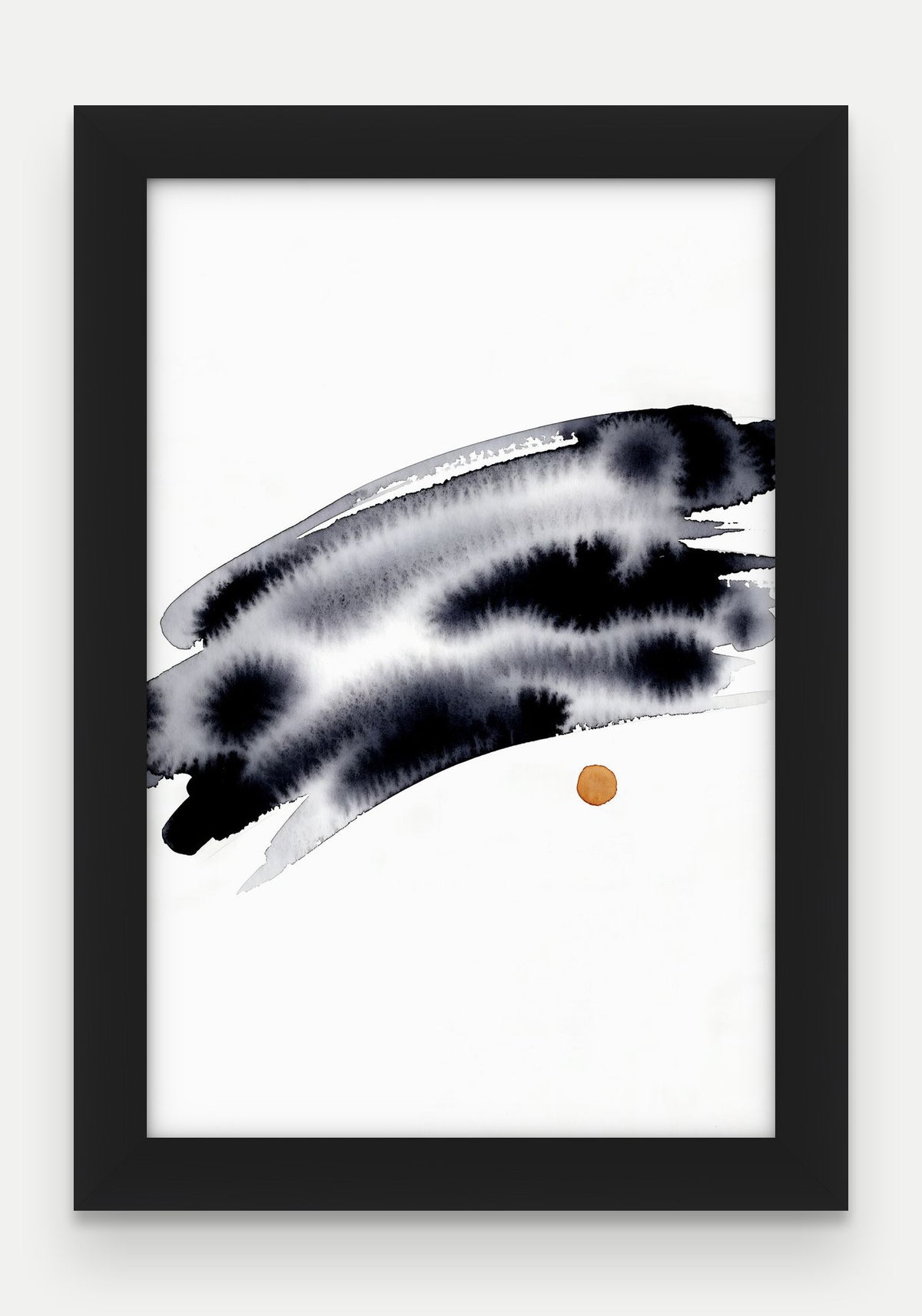 Obraz na płótnie Horyzont w ramie, oprawa: drewno czarne, format 20 × 30 cm