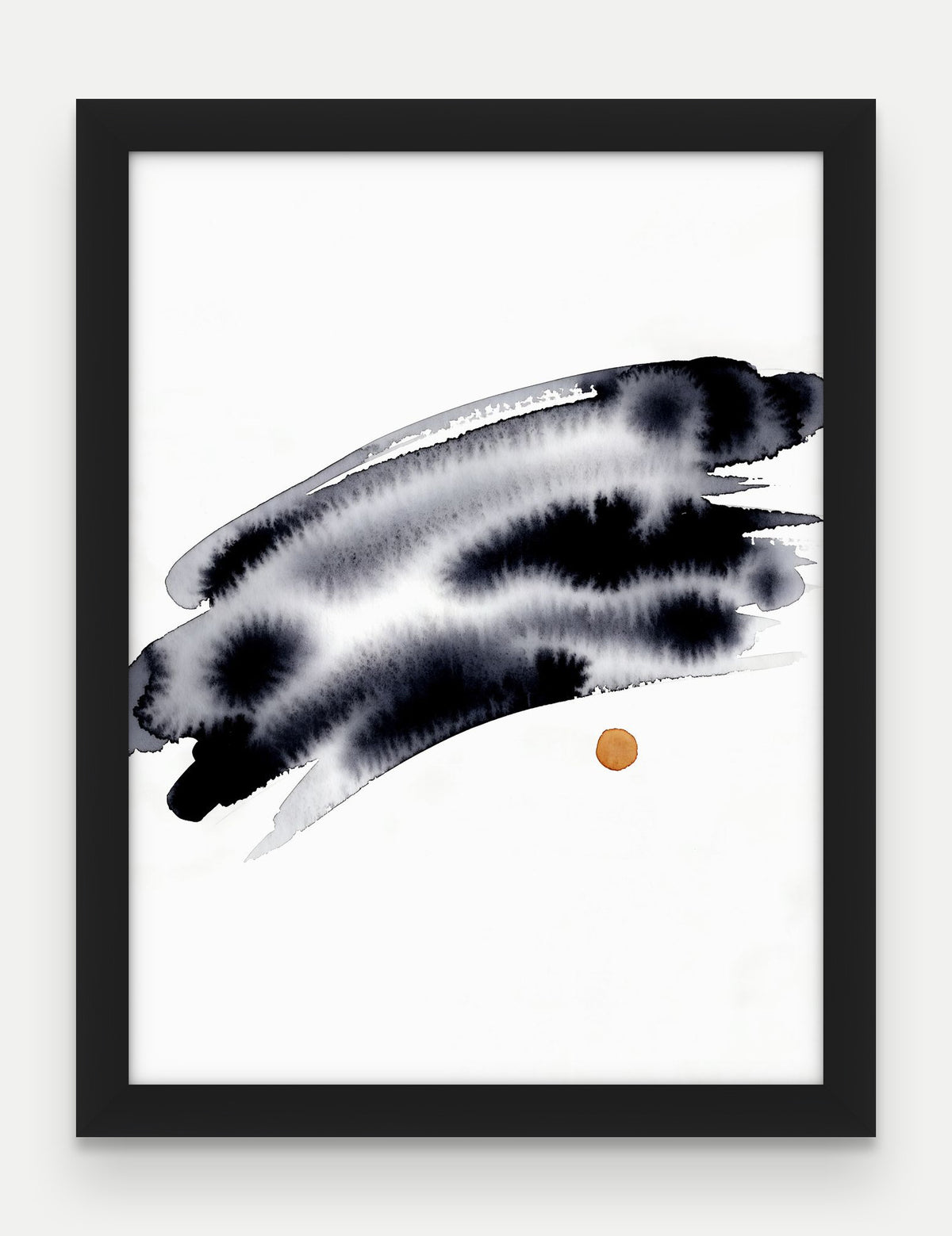 Obraz na płótnie Horyzont w ramie, oprawa: drewno czarne, format 30 × 40 cm