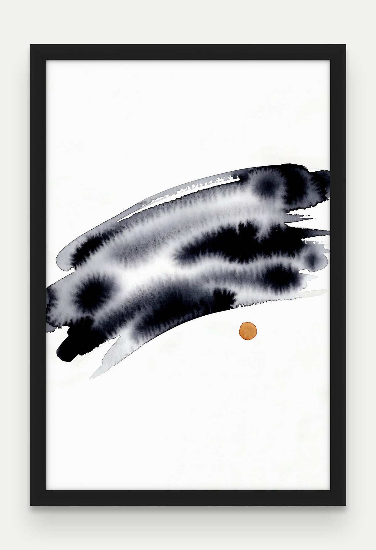 Obraz na płótnie Horyzont w ramie, oprawa: drewno czarne, format 40 × 60 cm