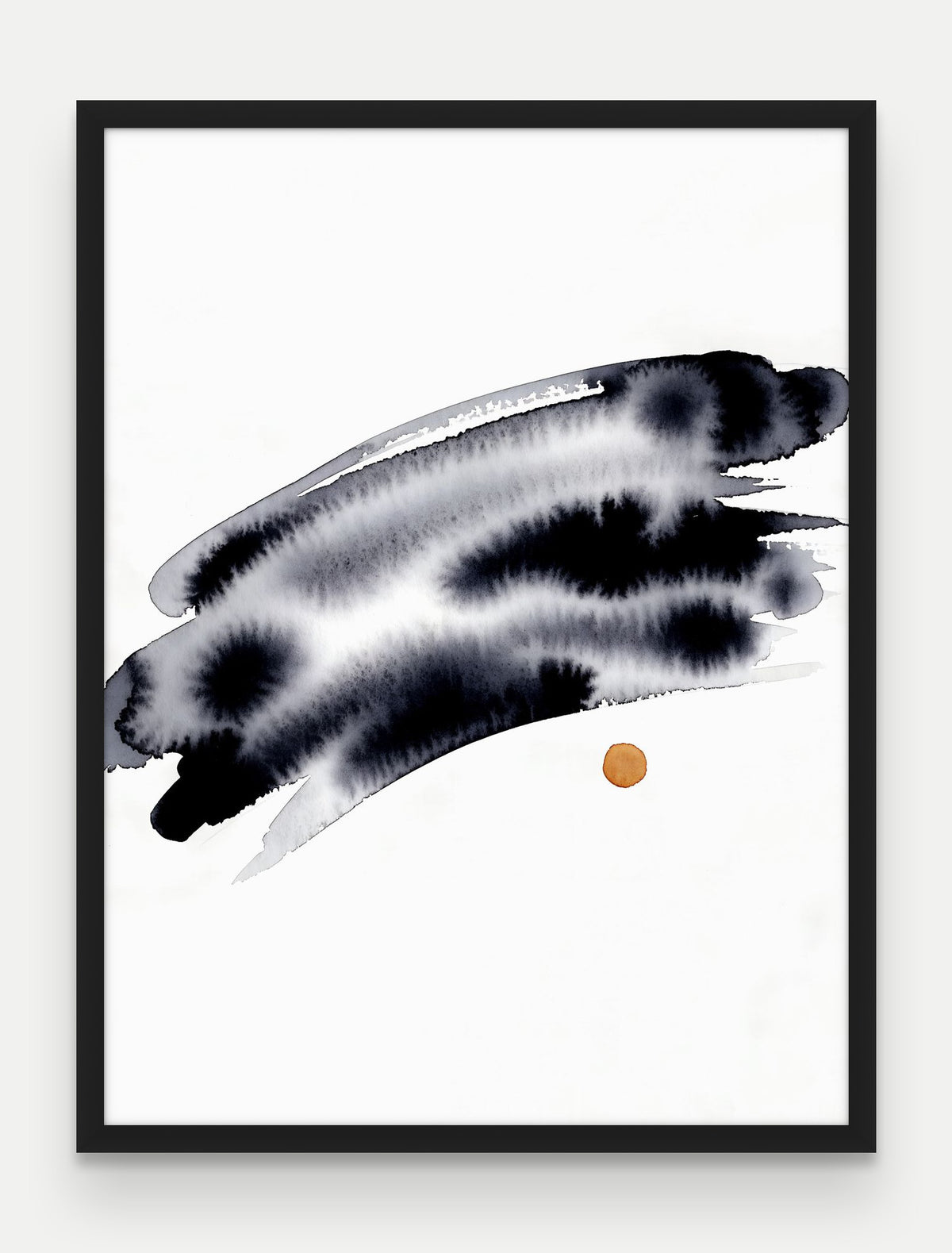 Obraz na płótnie Horyzont w ramie, oprawa: drewno czarne, format 60 × 80 cm