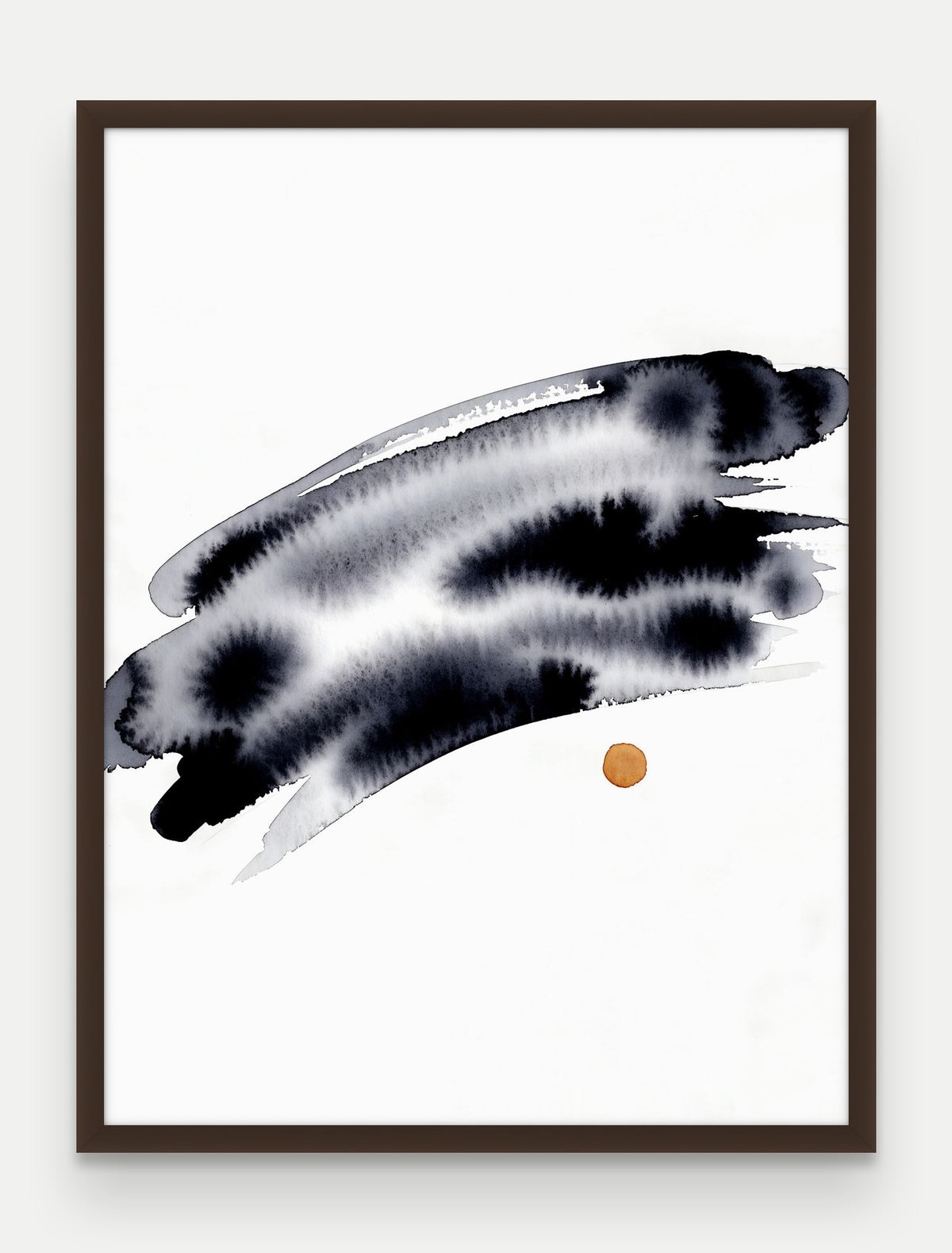 Obraz na płótnie Horyzont w ramie, oprawa: drewno brązowe, format 60 × 80 cm