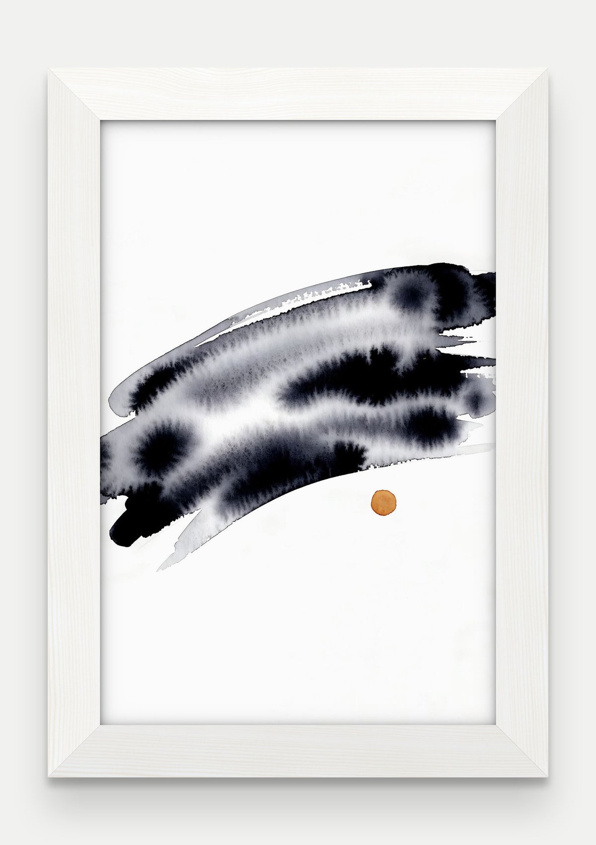 Obraz na płótnie Horyzont w ramie, oprawa: drewno białe, format 20 × 30 cm