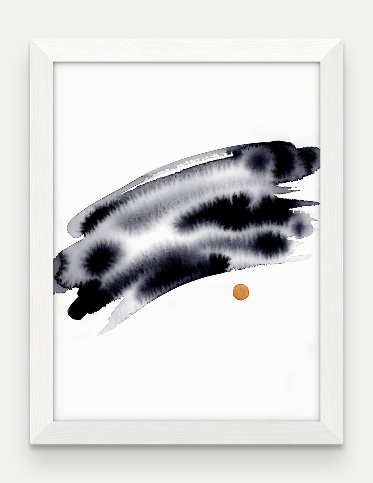 Obraz na płótnie Horyzont w ramie, oprawa: drewno białe, format 30 × 40 cm