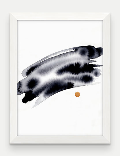 Obraz na płótnie Horyzont w ramie, oprawa: drewno białe, format 30 × 40 cm