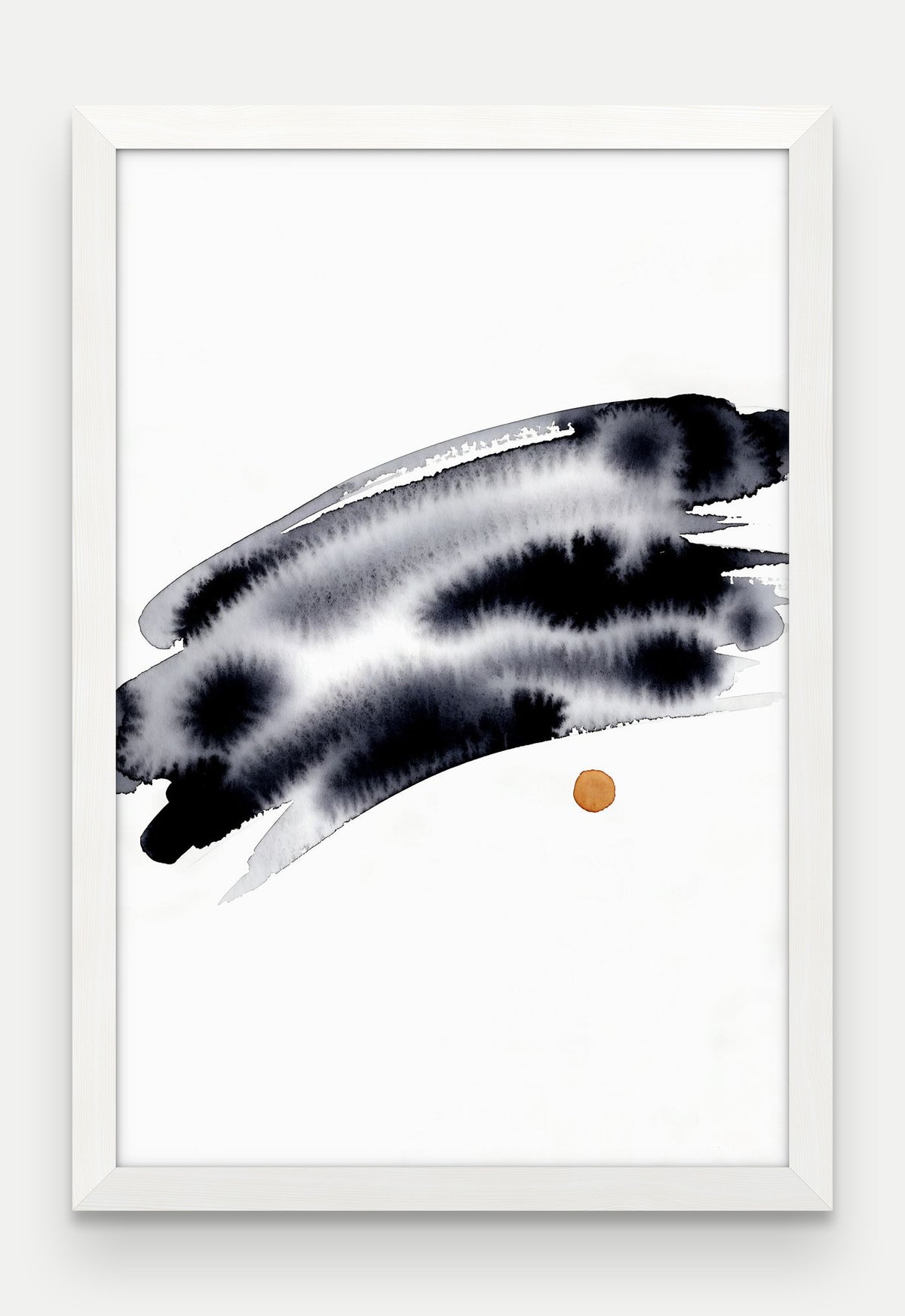 Obraz na płótnie Horyzont w ramie, oprawa: drewno białe, format 40 × 60 cm