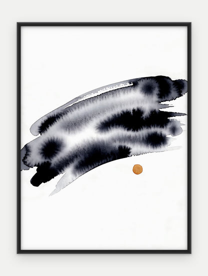 Plakat Horyzont w ramie, oprawa: aluminium czarne, format 30 × 40 cm