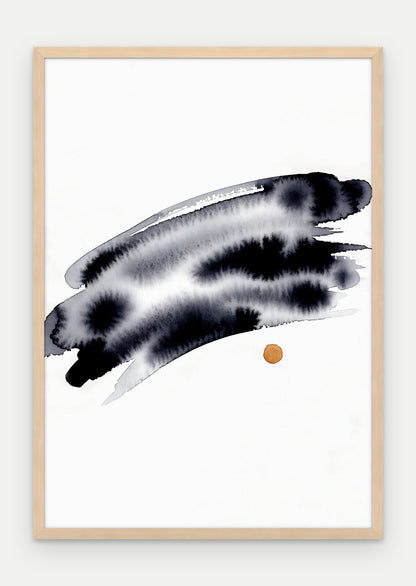 Plakat Horyzont w ramie, oprawa: drewno naturalne, format 70 × 100 cm