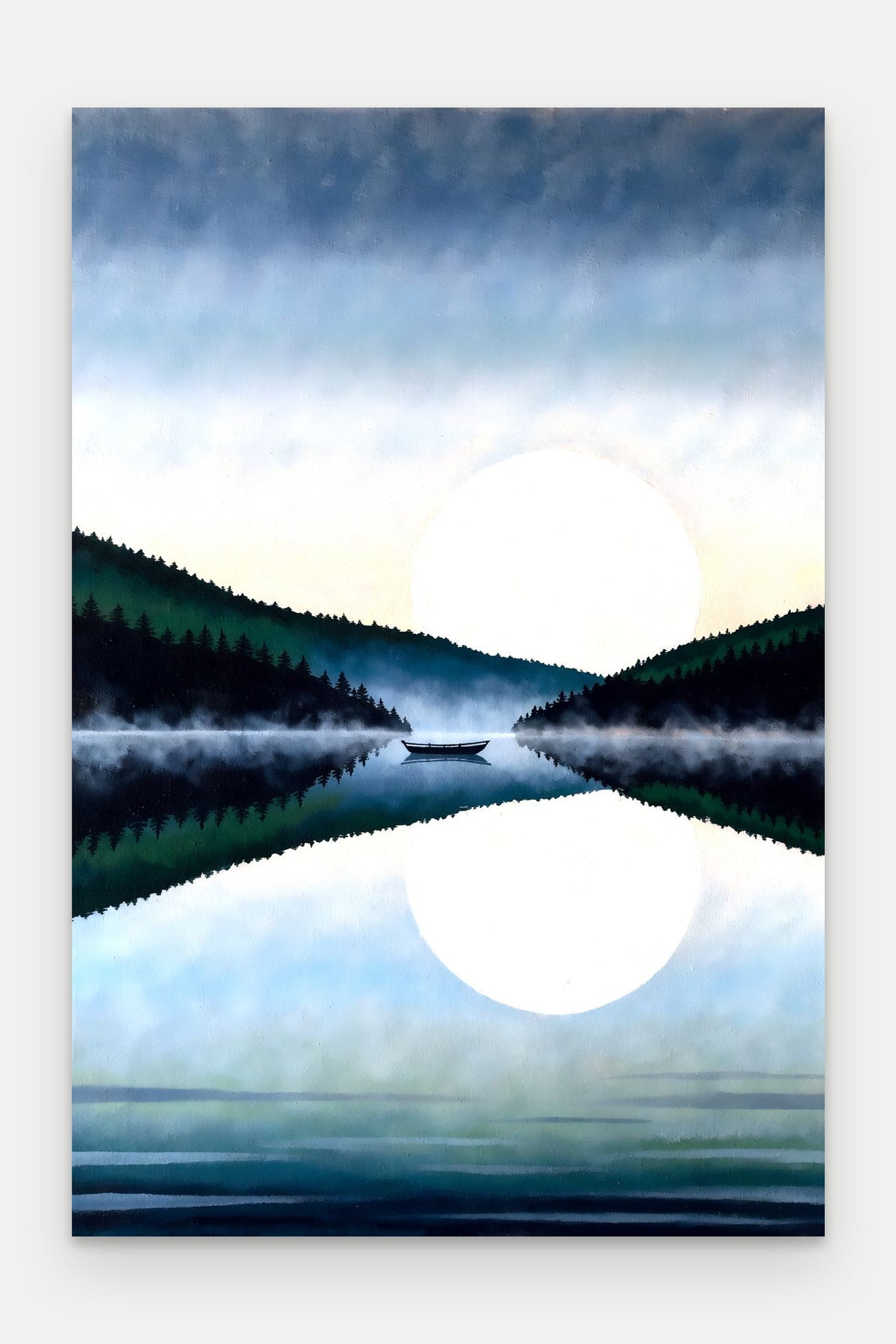 Obraz na płótnie Jezioro na blejtramie, bez ramy, format 40 × 60 cm