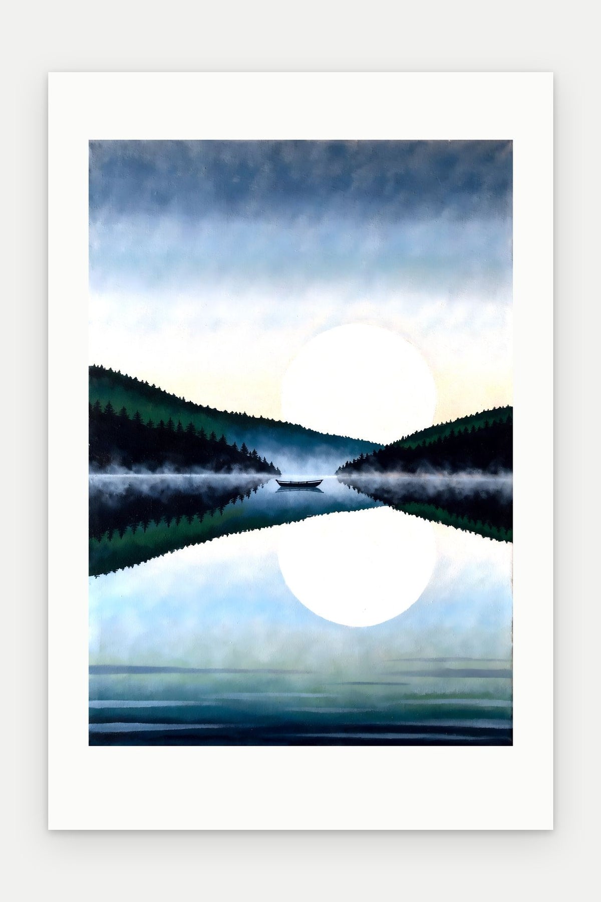Plakat Jezioro bez oprawy, z passe-partout, format 40 × 60 cm