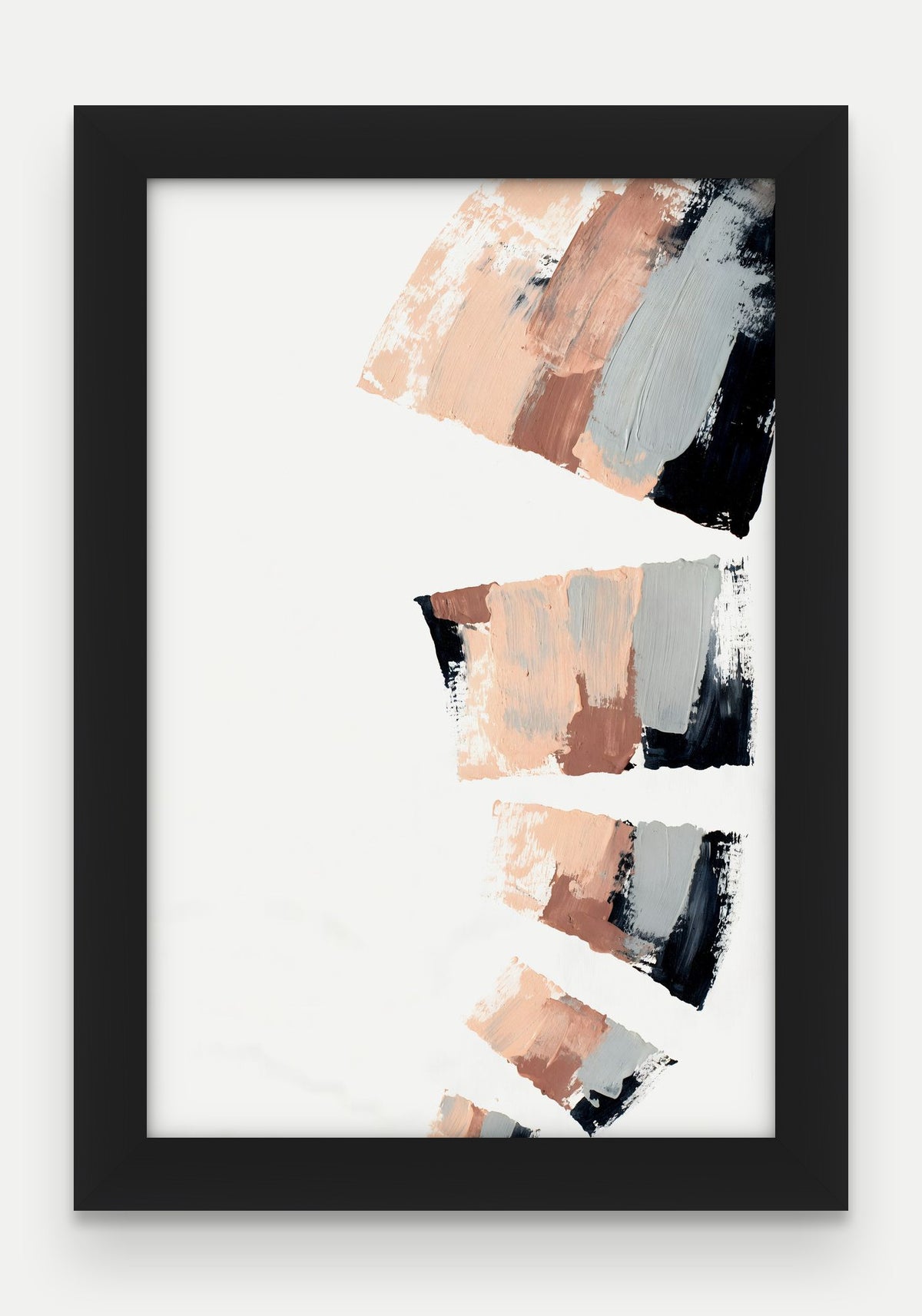 Obraz na płótnie Kaskada w ramie, oprawa: drewno czarne, format 20 × 30 cm
