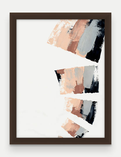 Obraz na płótnie Kaskada w ramie, oprawa: drewno brązowe, format 30 × 40 cm