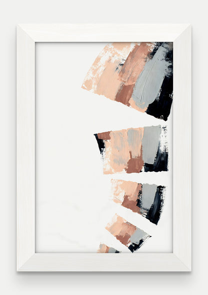 Obraz na płótnie Kaskada w ramie, oprawa: drewno białe, format 20 × 30 cm