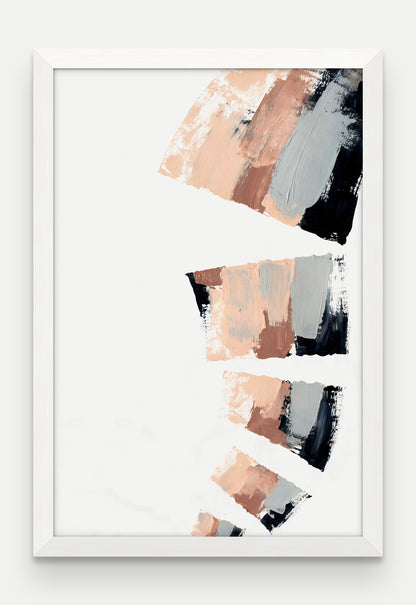 Obraz na płótnie Kaskada w ramie, oprawa: drewno białe, format 40 × 60 cm