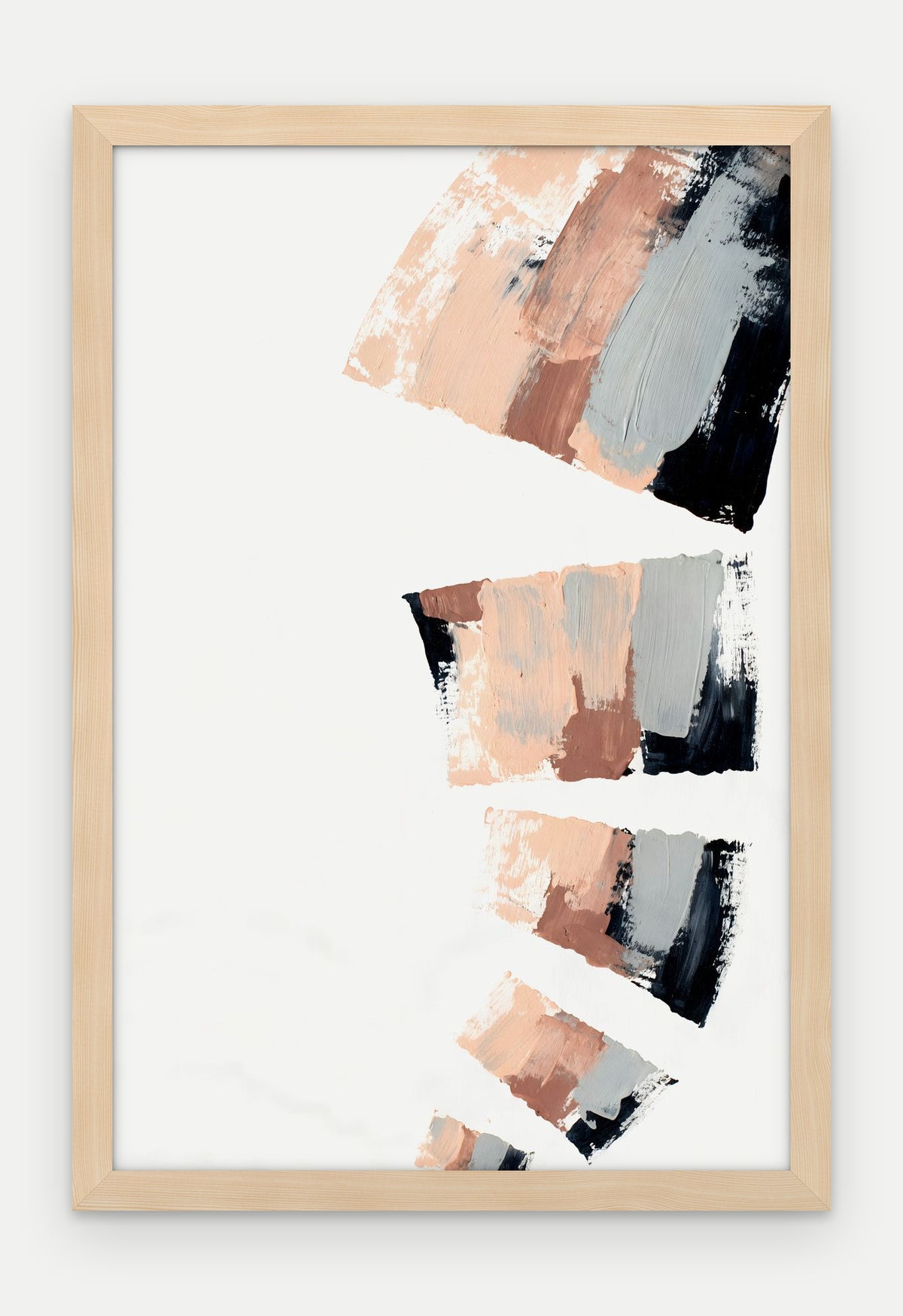 Plakat Kaskada w ramie, oprawa: drewno naturalne, format 40 × 60 cm