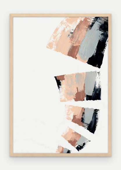 Plakat Kaskada w ramie, oprawa: drewno naturalne, format 70 × 100 cm