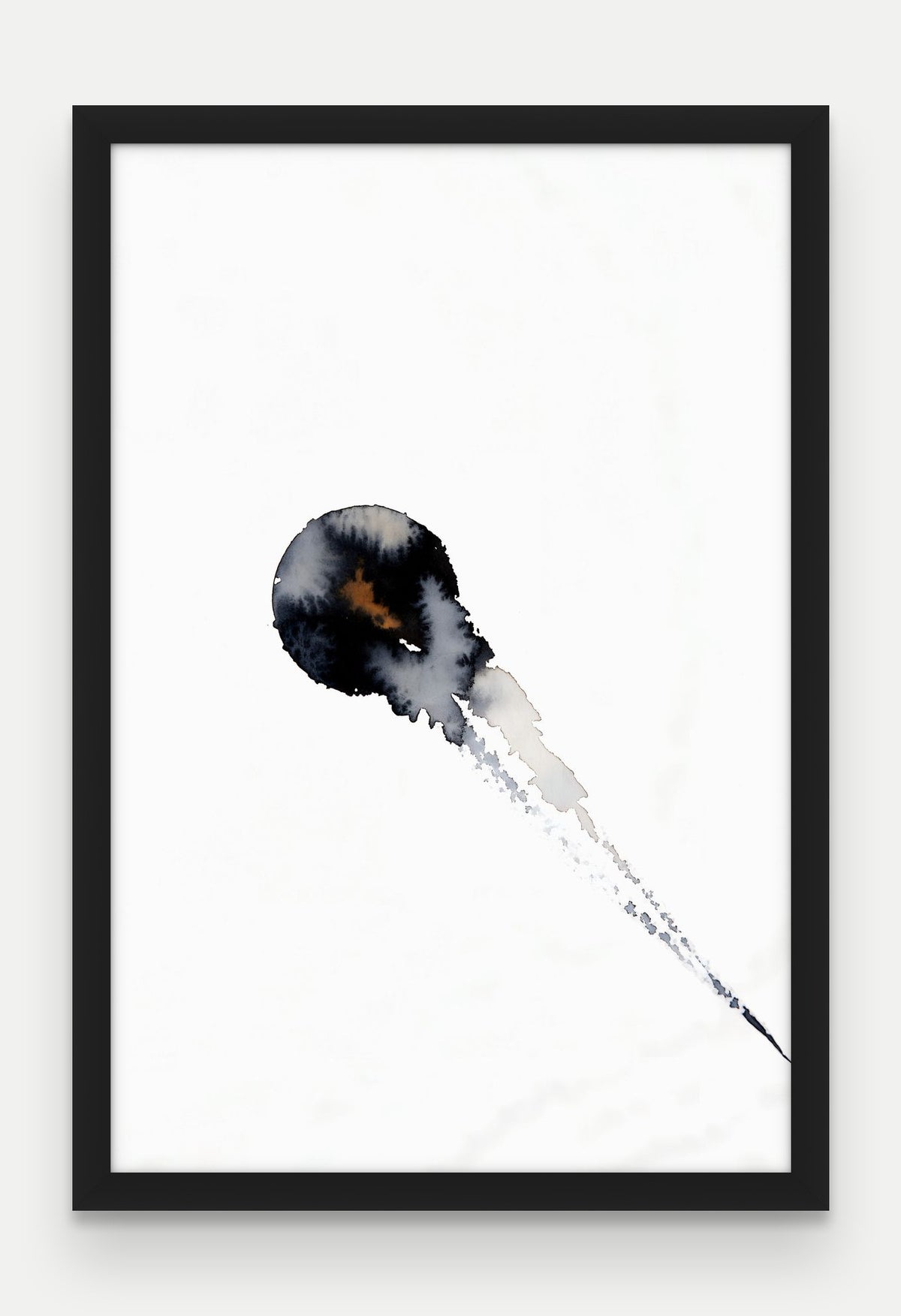 Obraz na płótnie Kropla w ramie, oprawa: drewno czarne, format 40 × 60 cm