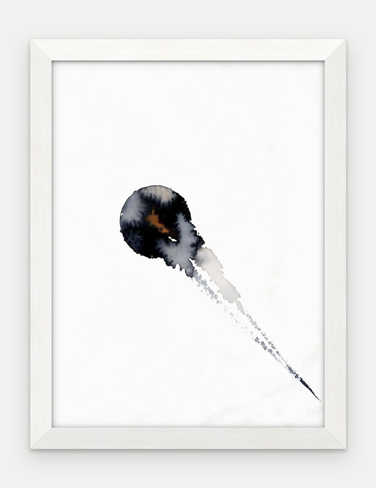 Plakat Kropla w ramie, oprawa: drewno białe, format 30 × 40 cm