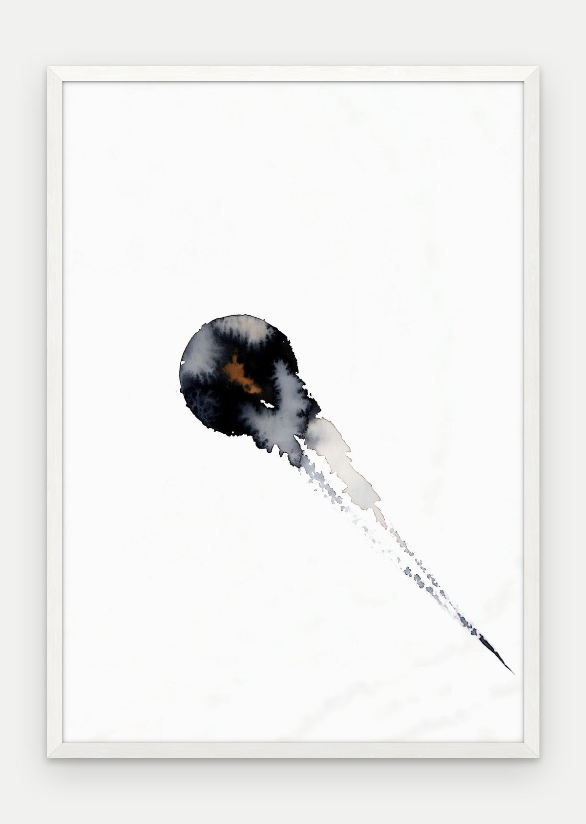 Plakat Kropla w ramie, oprawa: drewno białe, format 70 × 100 cm