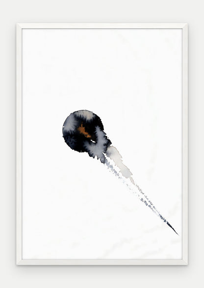 Plakat Kropla w ramie, oprawa: drewno białe, format 70 × 100 cm