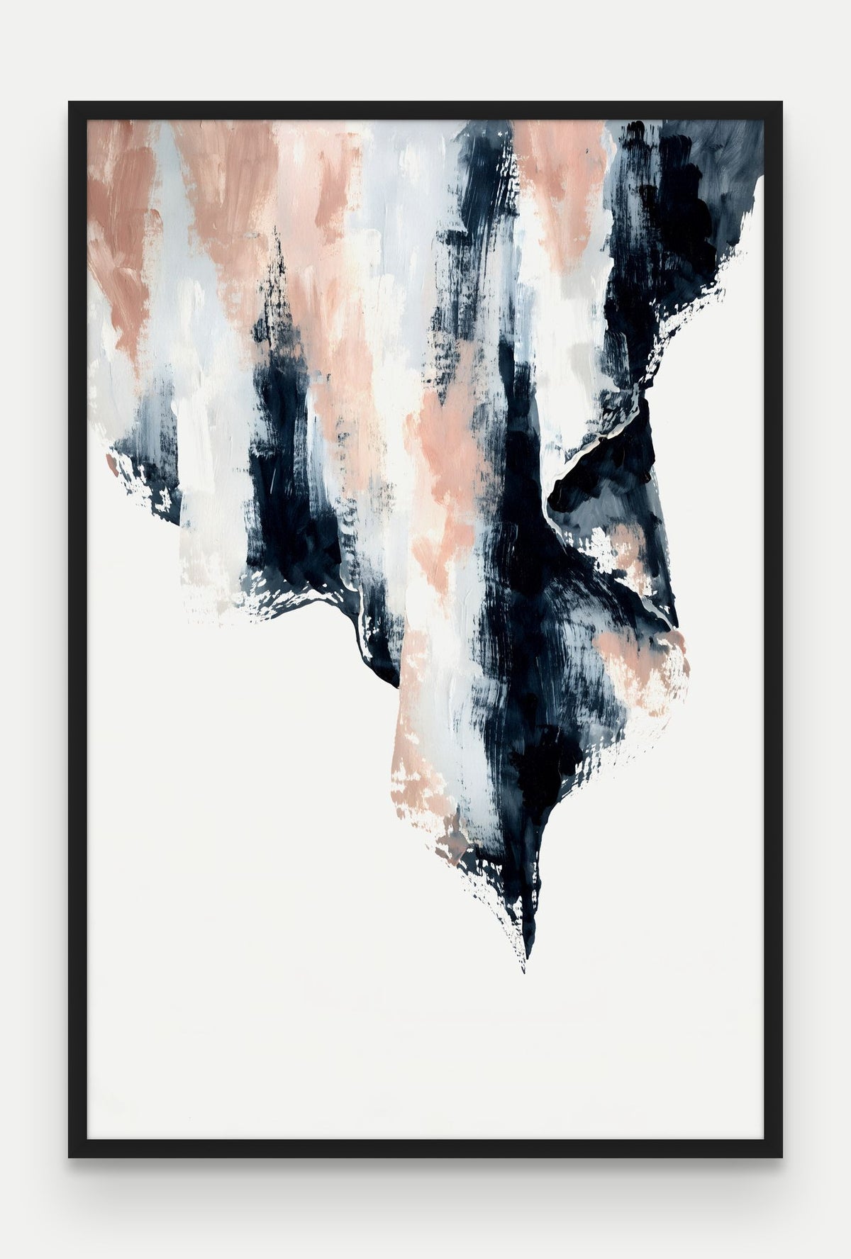 Obraz na płótnie Kurtyna w ramie, oprawa: drewno czarne, format 80 × 120 cm
