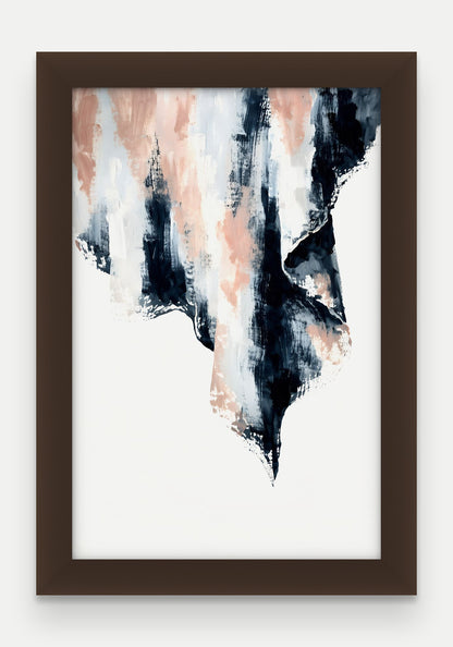 Obraz na płótnie Kurtyna w ramie, oprawa: drewno brązowe, format 20 × 30 cm
