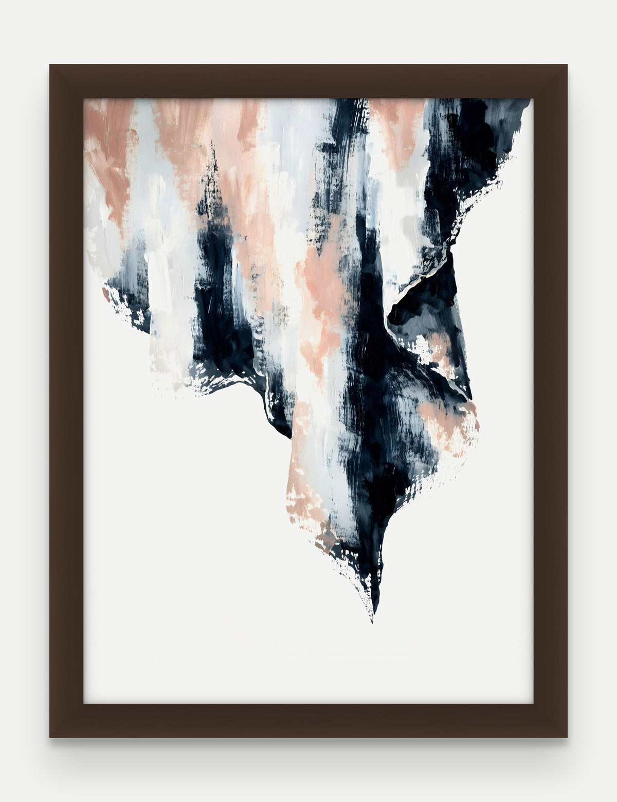 Obraz na płótnie Kurtyna w ramie, oprawa: drewno brązowe, format 30 × 40 cm