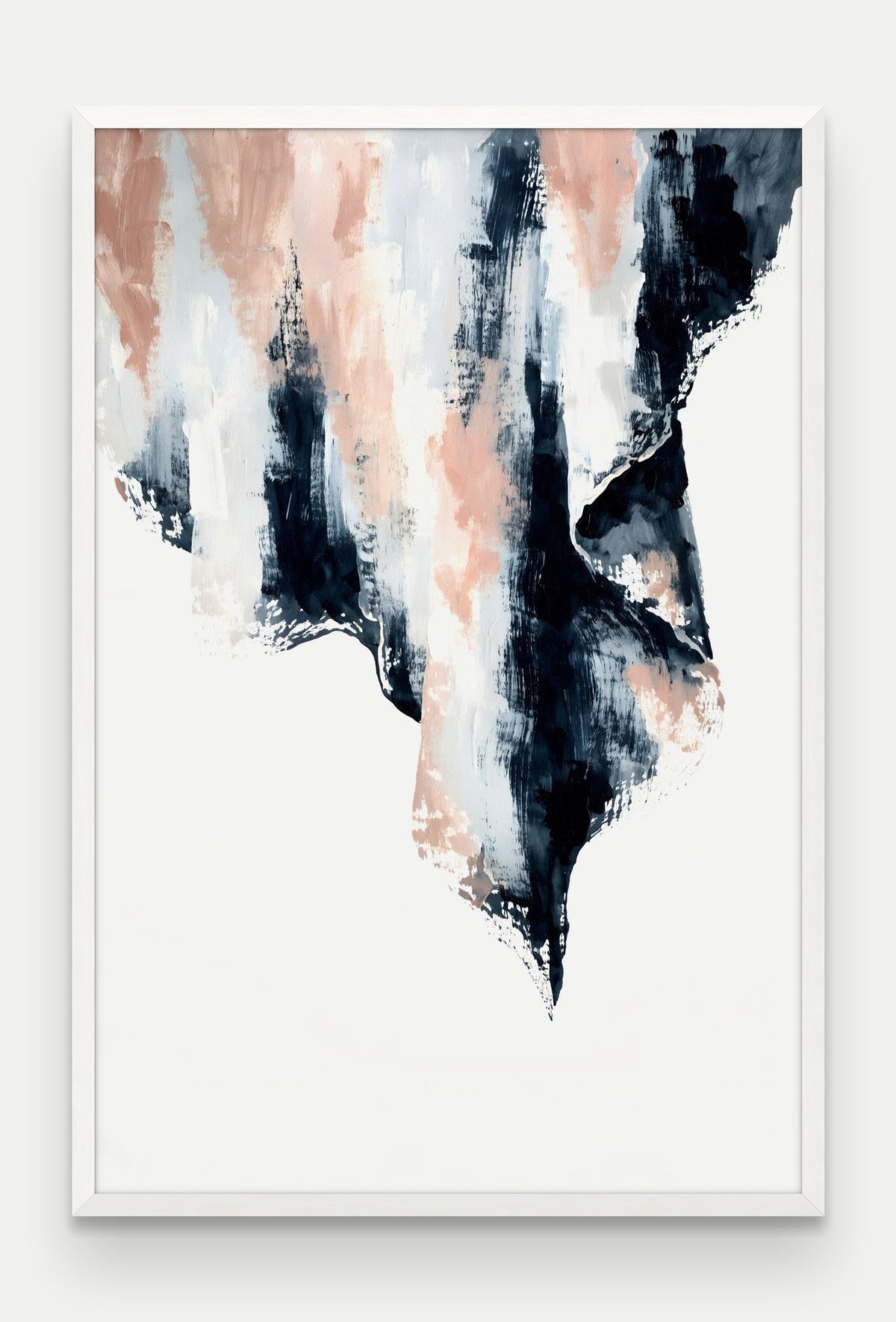 Obraz na płótnie Kurtyna w ramie, oprawa: drewno białe, format 80 × 120 cm