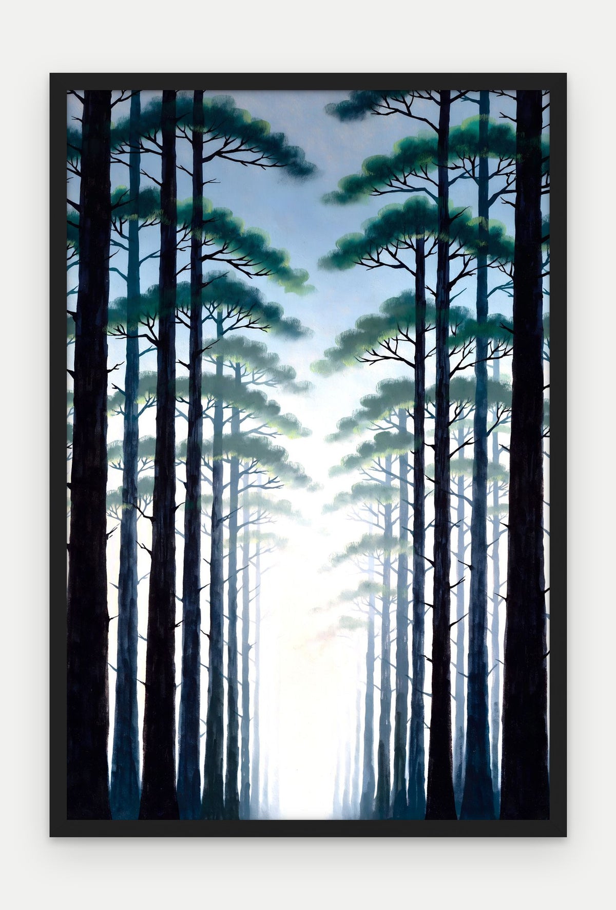 Plakat Las w ramie, oprawa: drewno czarne, format 40 × 60 cm