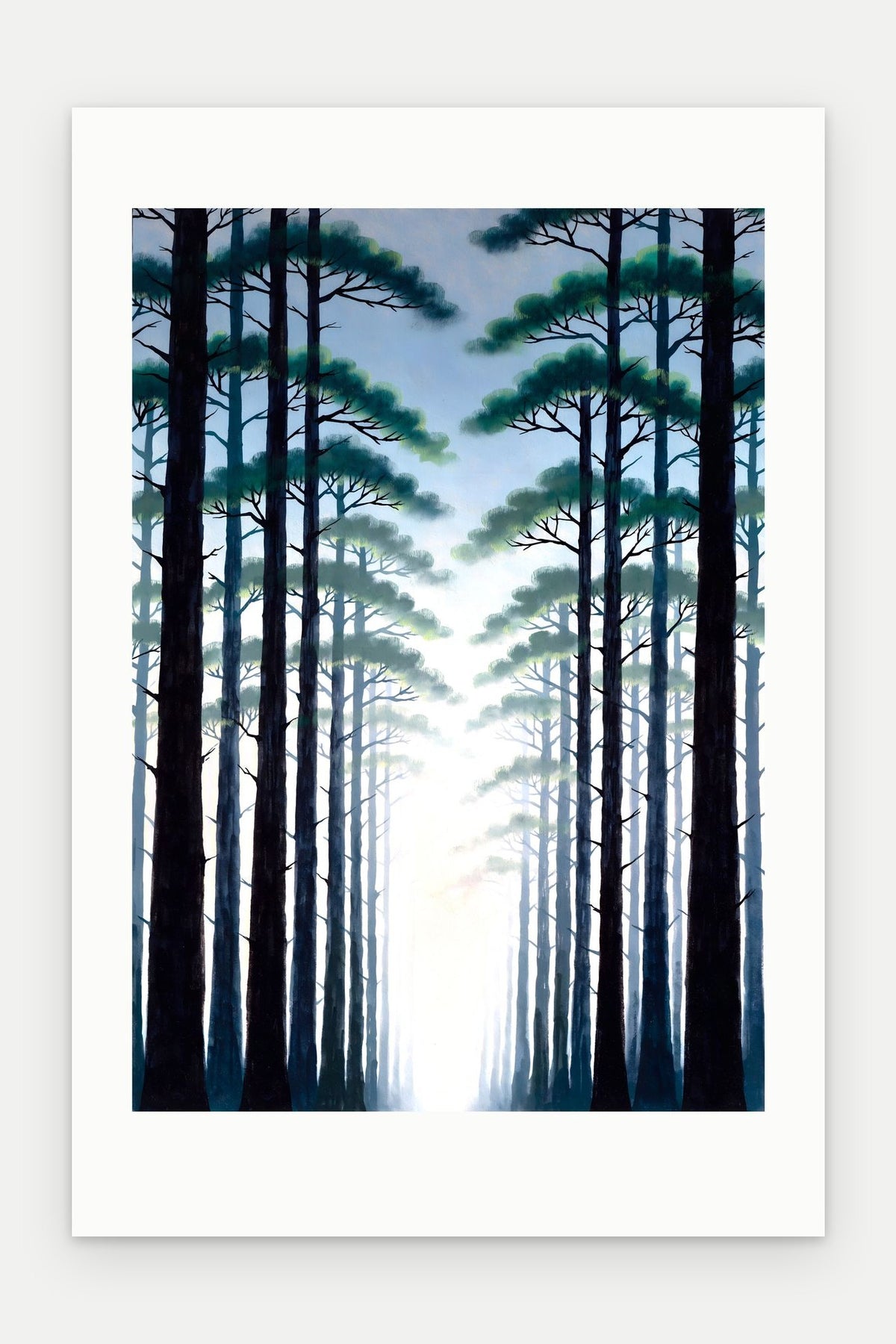 Plakat Las bez oprawy, z passe-partout, format 40 × 60 cm