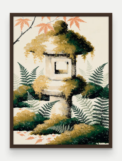 Obraz na płótnie Latarnia w ramie, oprawa: drewno brązowe, format 60 × 80 cm