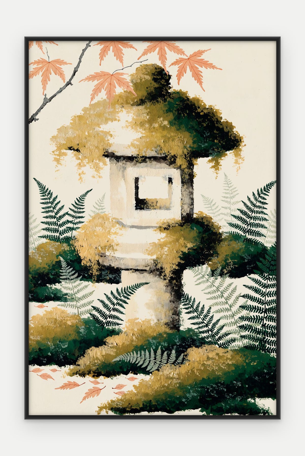 Plakat Latarnia w ramie, oprawa: aluminium czarne, format 40 × 60 cm