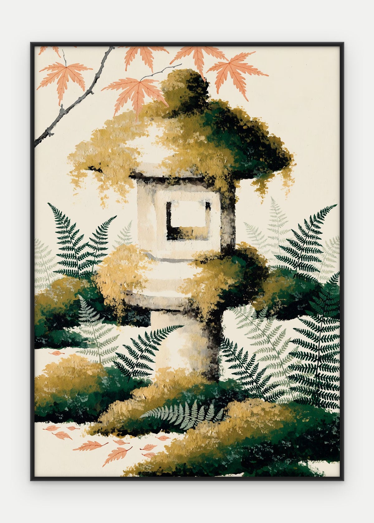 Plakat Latarnia w ramie, oprawa: aluminium czarne, format 50 × 70 cm