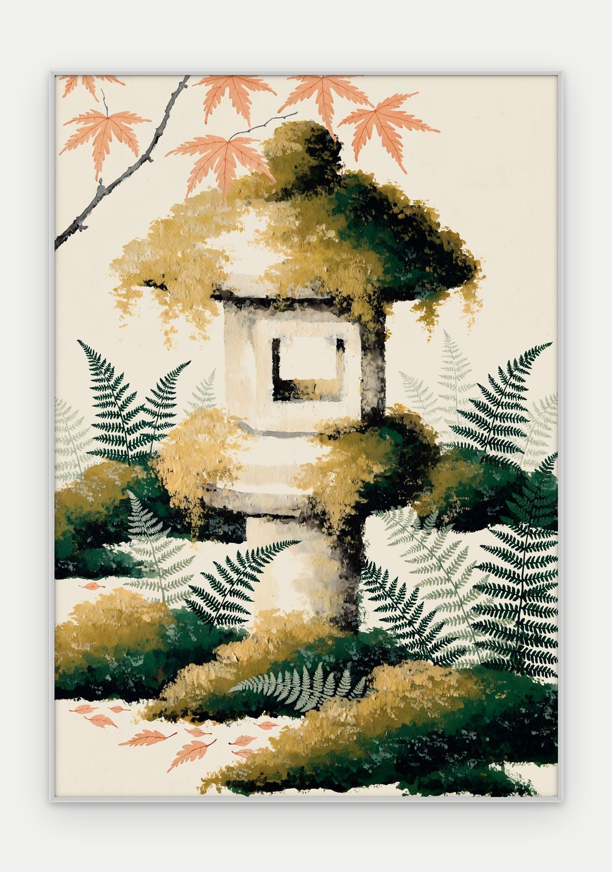 Plakat Latarnia w ramie, oprawa: aluminium srebrne, format 70 × 100 cm