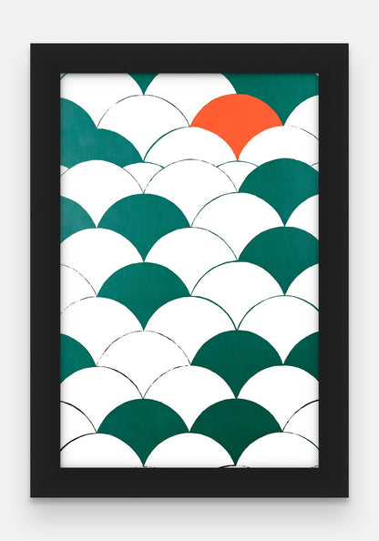 Obraz na płótnie Luski w ramie, oprawa: drewno czarne, format 20 × 30 cm