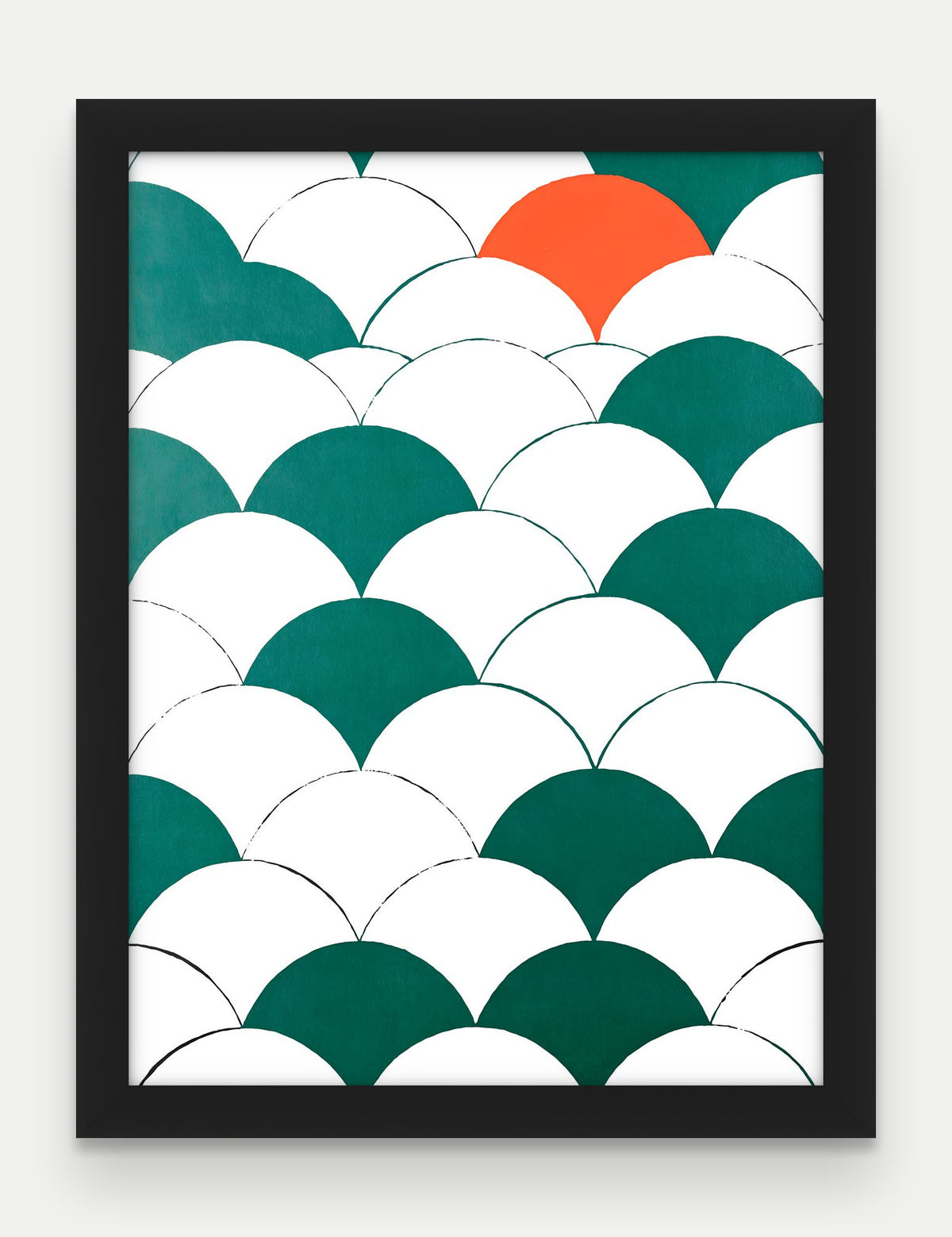 Obraz na płótnie Luski w ramie, oprawa: drewno czarne, format 30 × 40 cm