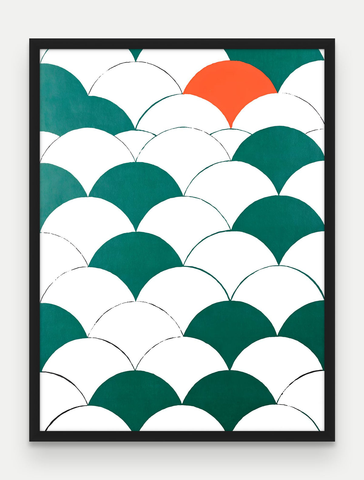 Obraz na płótnie Luski w ramie, oprawa: drewno czarne, format 60 × 80 cm