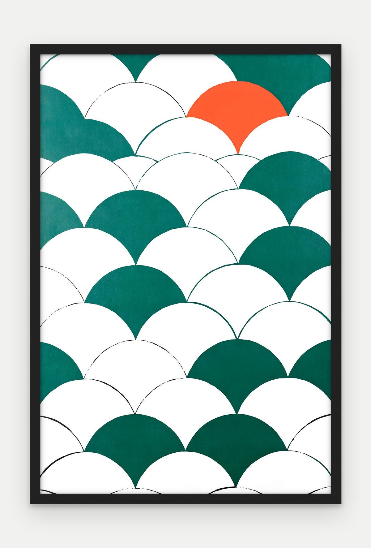 Plakat Łuski w ramie, oprawa: drewno czarne, format 40 × 60 cm