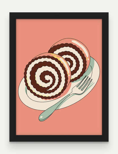 Obraz na płótnie Makowiec w ramie, oprawa: drewno czarne, format 30 × 40 cm