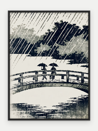 Plakat Most w ramie, oprawa: aluminium czarne, format 30 × 40 cm