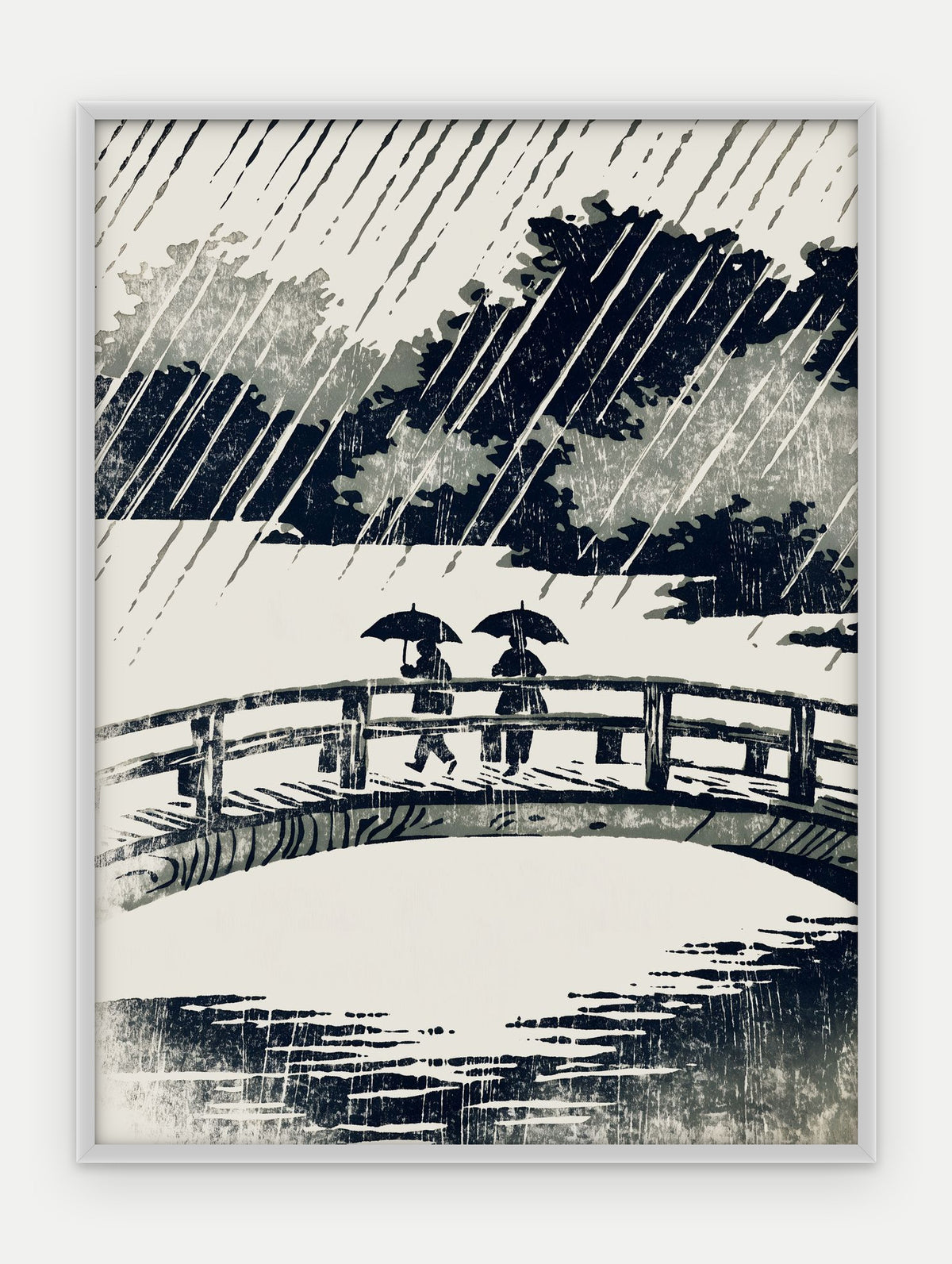 Plakat Most w ramie, oprawa: aluminium srebrne, format 30 × 40 cm