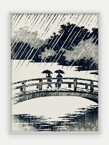 Plakat Most w ramie, oprawa: aluminium srebrne, format 30 × 40 cm
