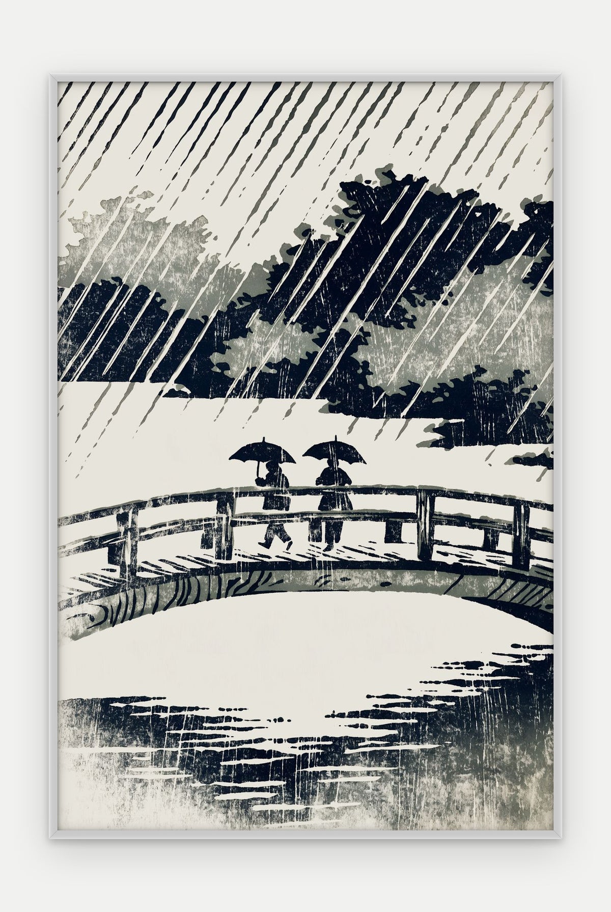 Plakat Most w ramie, oprawa: aluminium srebrne, format 40 × 60 cm