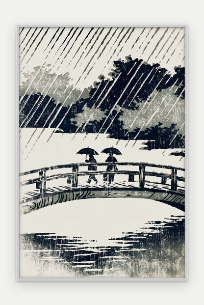 Plakat Most w ramie, oprawa: aluminium srebrne, format 40 × 60 cm